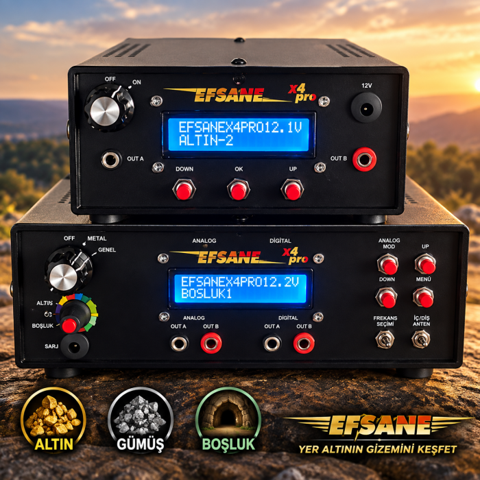 EFSANE X4 PRO Çift Sistemli Alan Tarama